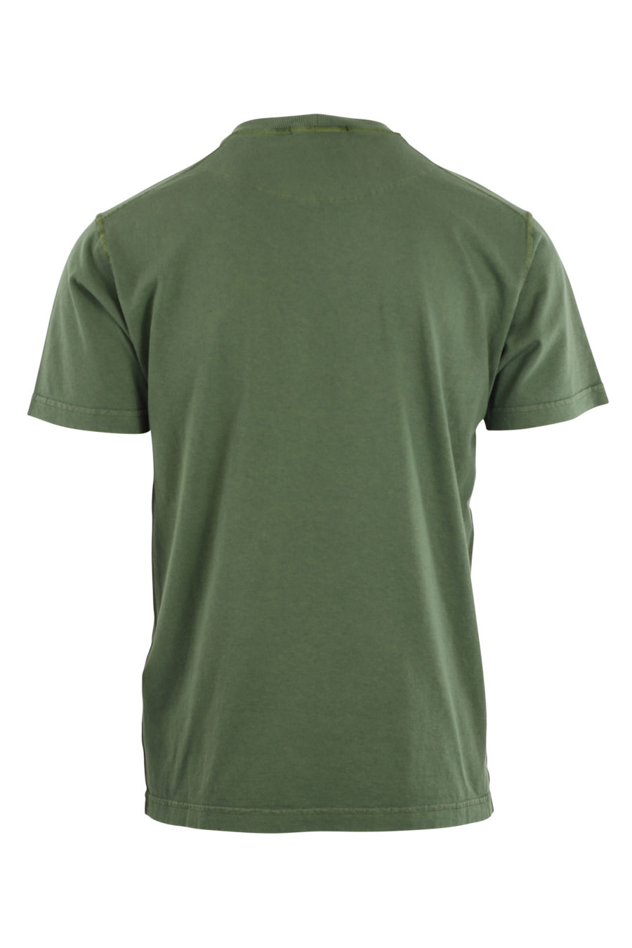 Camiseta verde militar con logo parche - IMG 9692