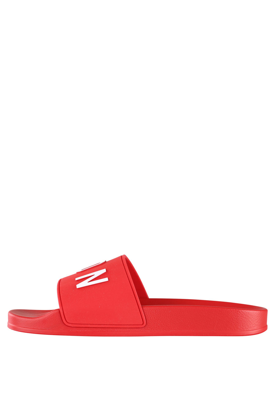 Red flip flops with white "icon" logo - IMG 9944
