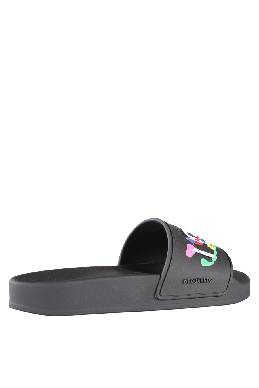 Black flip flops with "icon splash" logo - IMG 9955