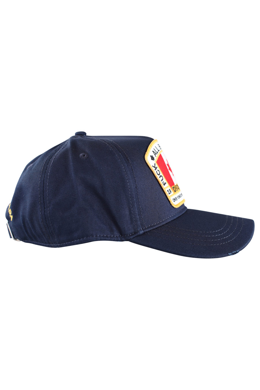 Blaue Mütze mit Aufnäher mit kanadischer Flagge - IMG 9979