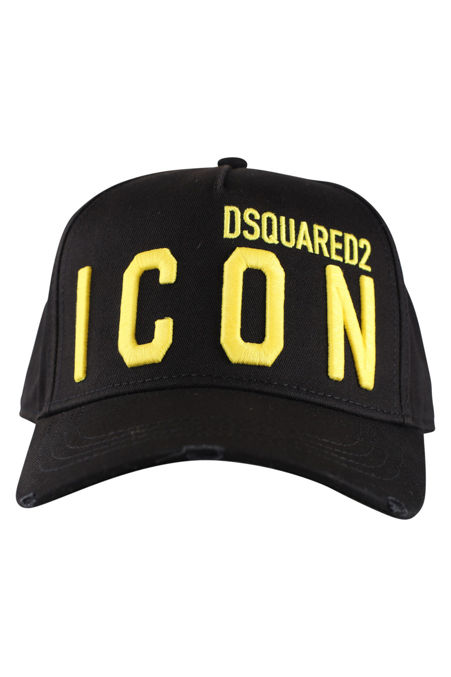 Gorra negra ajustable con logo "icon" amarillo - IMG 9986