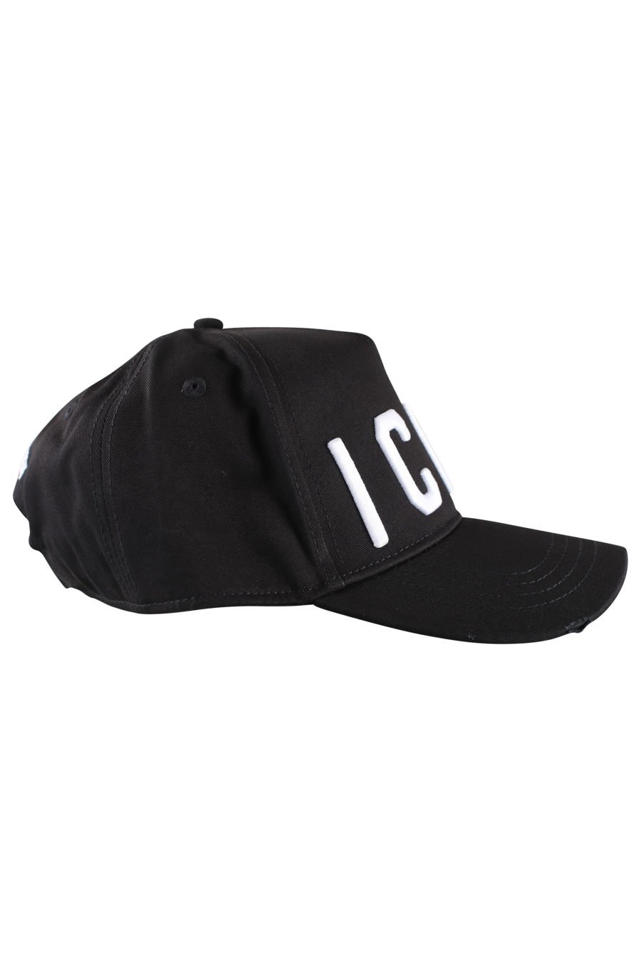 Verstellbare schwarze Kappe mit weißem "Icon"-Logo - IMG 9994