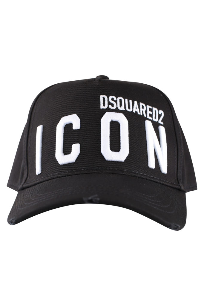 Dsquared2 - Gorra negra ajustable con logo 