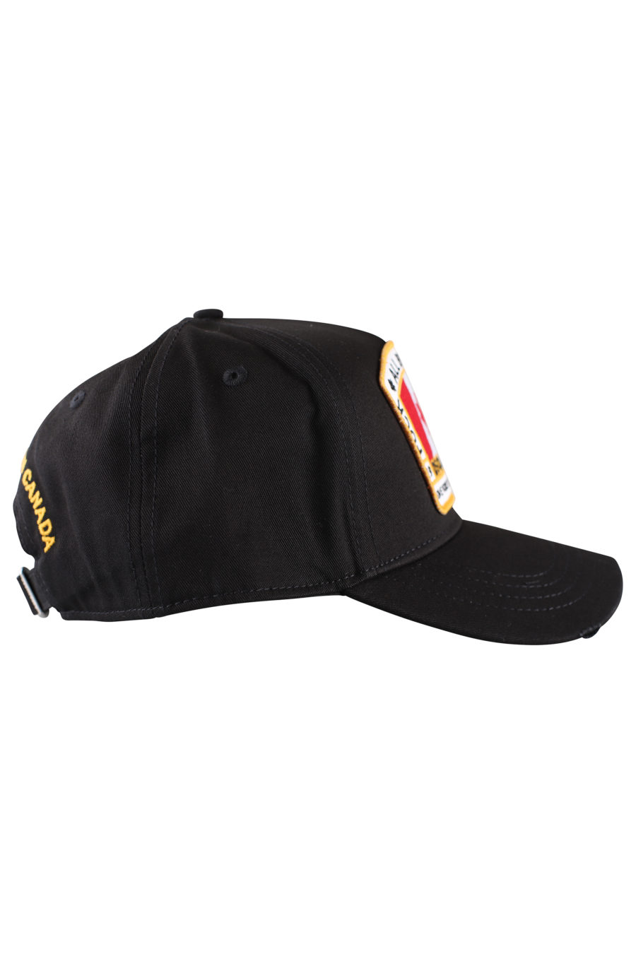 Gorra negra con logo en parche de bandera Canadá - IMG 9997