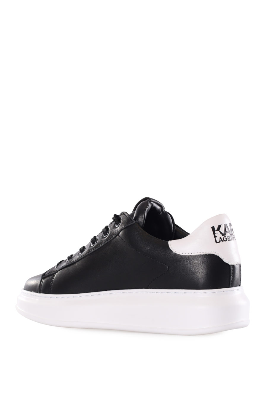 Baskets noires avec logo "karl" en caoutchouc - IMG 9555