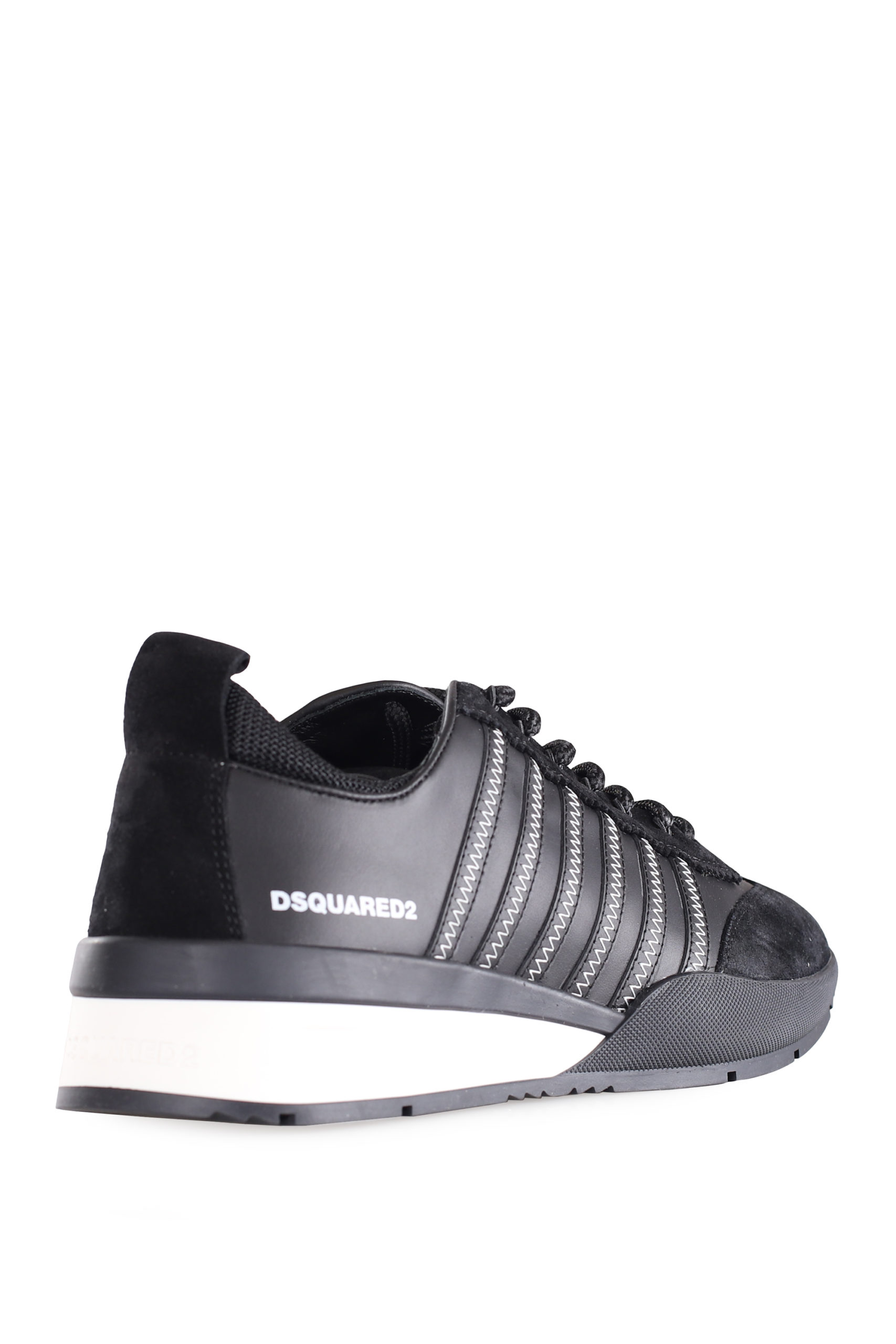Sabio maduro desinfectar Dsquared2 - Zapatillas negras con lineas negras y logo blanco pequeño - BLS  Fashion
