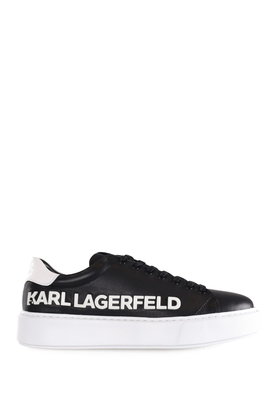 Black trainers with maxi rubber logo - IMG 9574