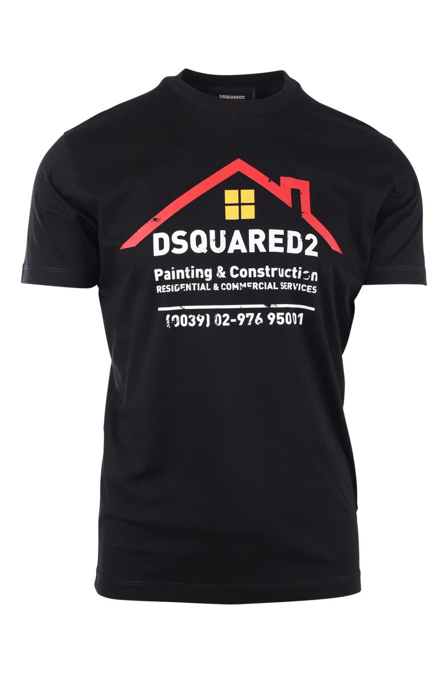 Black T-shirt with construction logo - IMG 9713