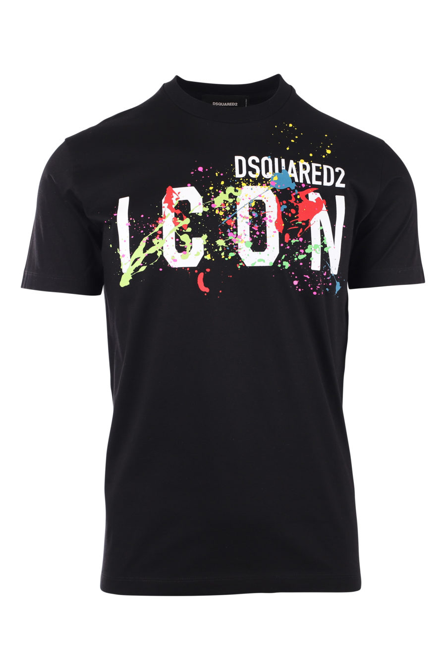 Schwarzes T-Shirt mit "icon splash"-Logo - IMG 9718
