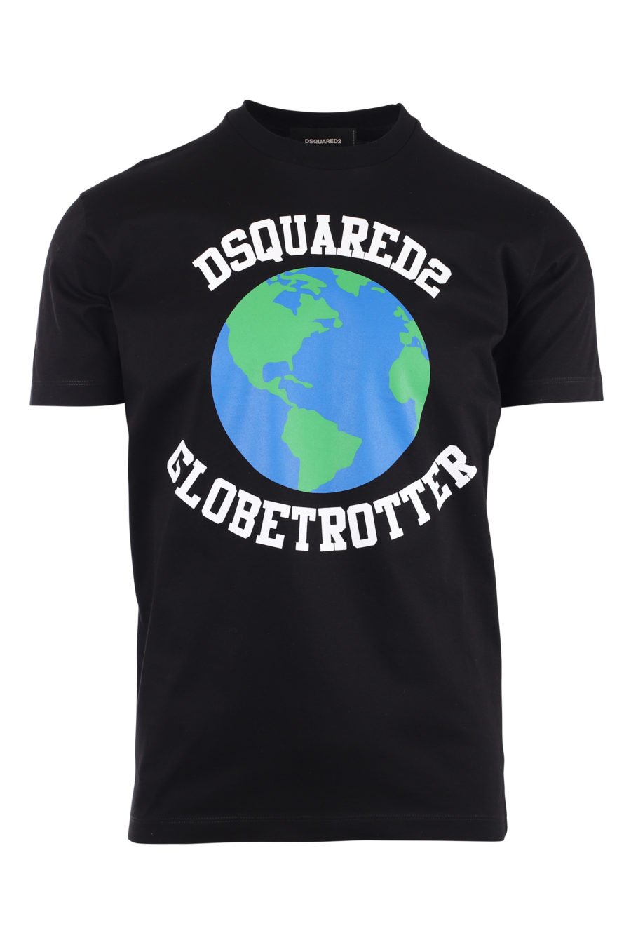 Black T-shirt with planet logo "globetrotter" - IMG 9724