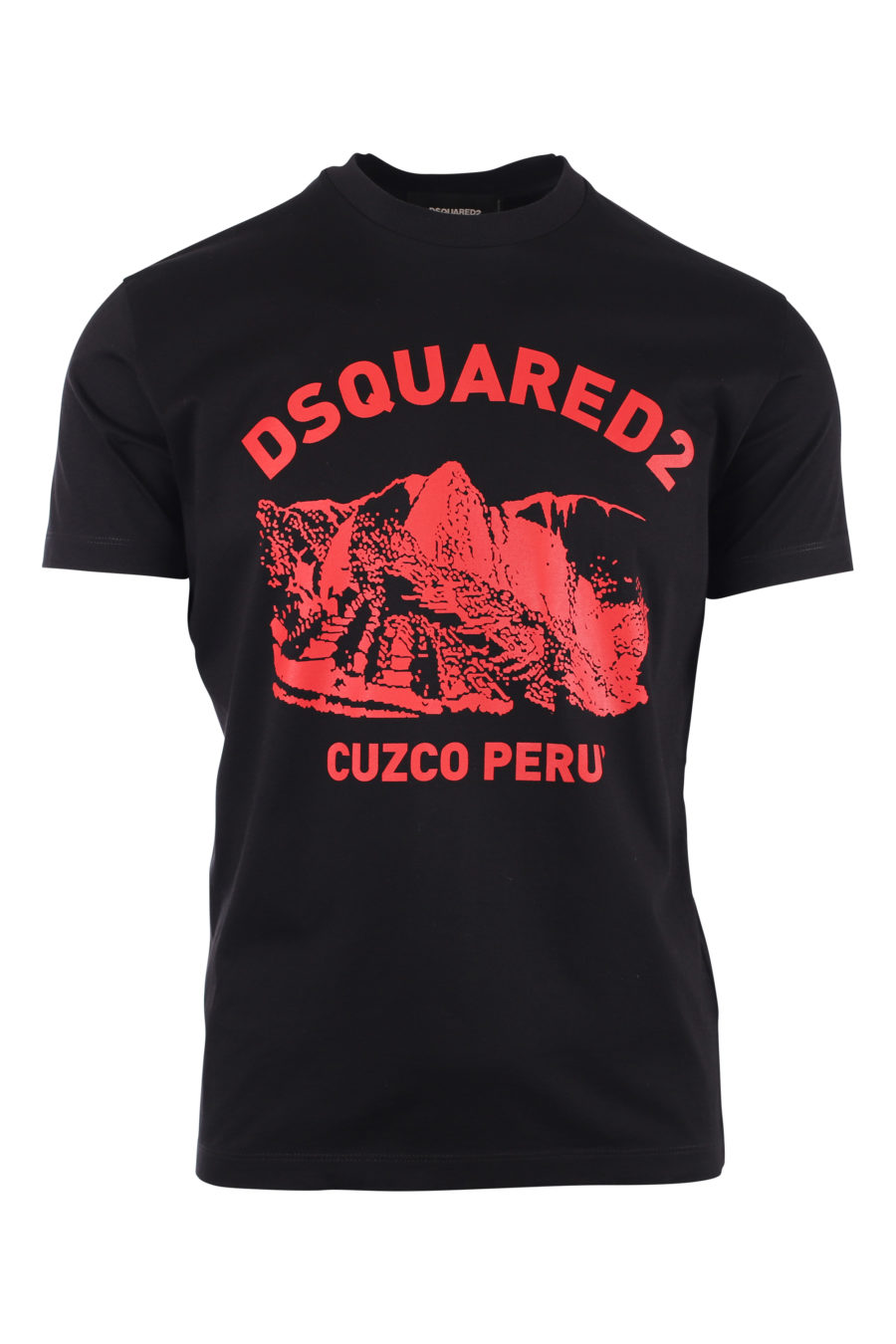 Camiseta negra con logo rojo "cuzco peru" - IMG 9734