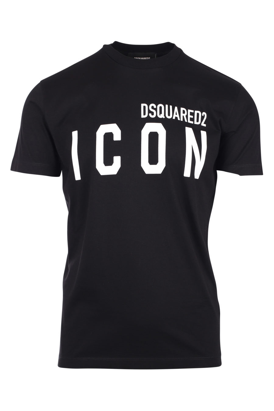 Black T-shirt with "icon" logo - IMG 9787