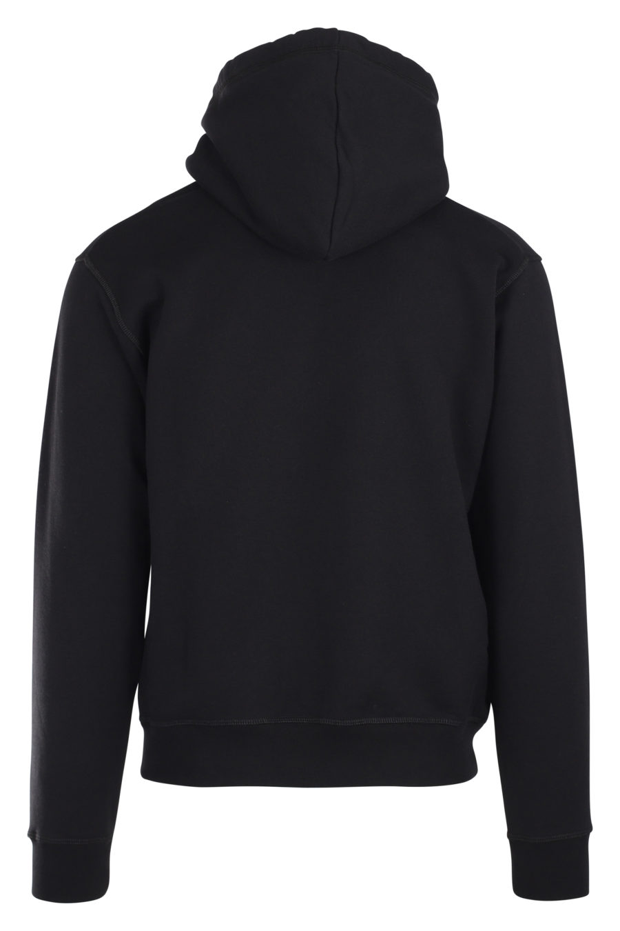 Black hooded sweatshirt with "icon" logo - IMG 9870