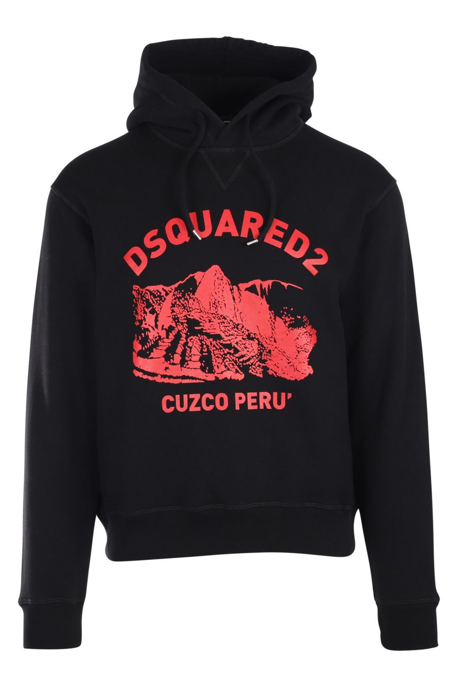Sudadera negra con capucha y logo "cuzco peru" - IMG 9873