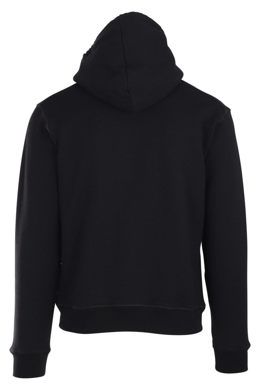 Black sweatshirt with hood and logo ceresio 9 - IMG 9894