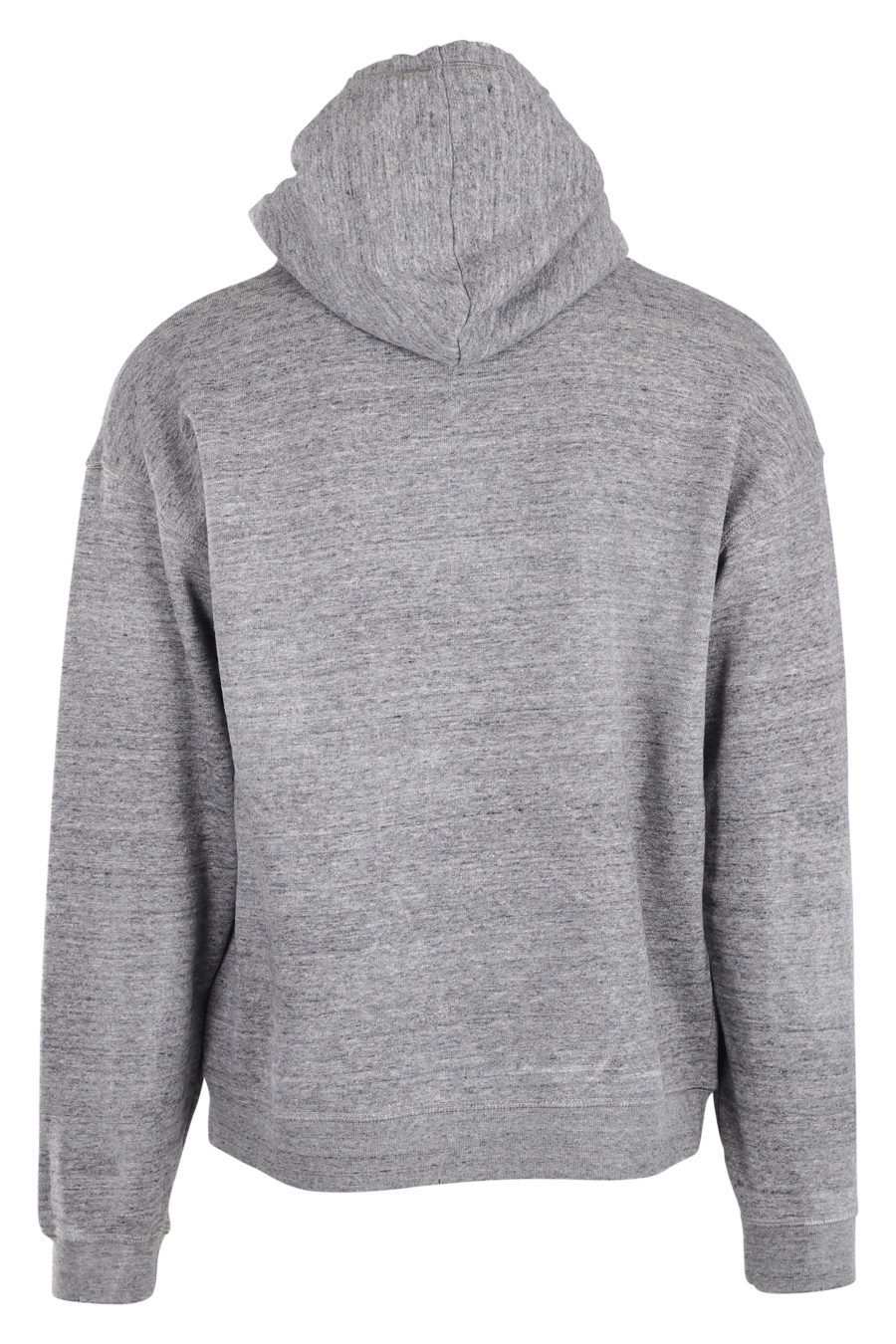 Grey hooded sweatshirt with white "phys ed 64" logo - IMG 9954