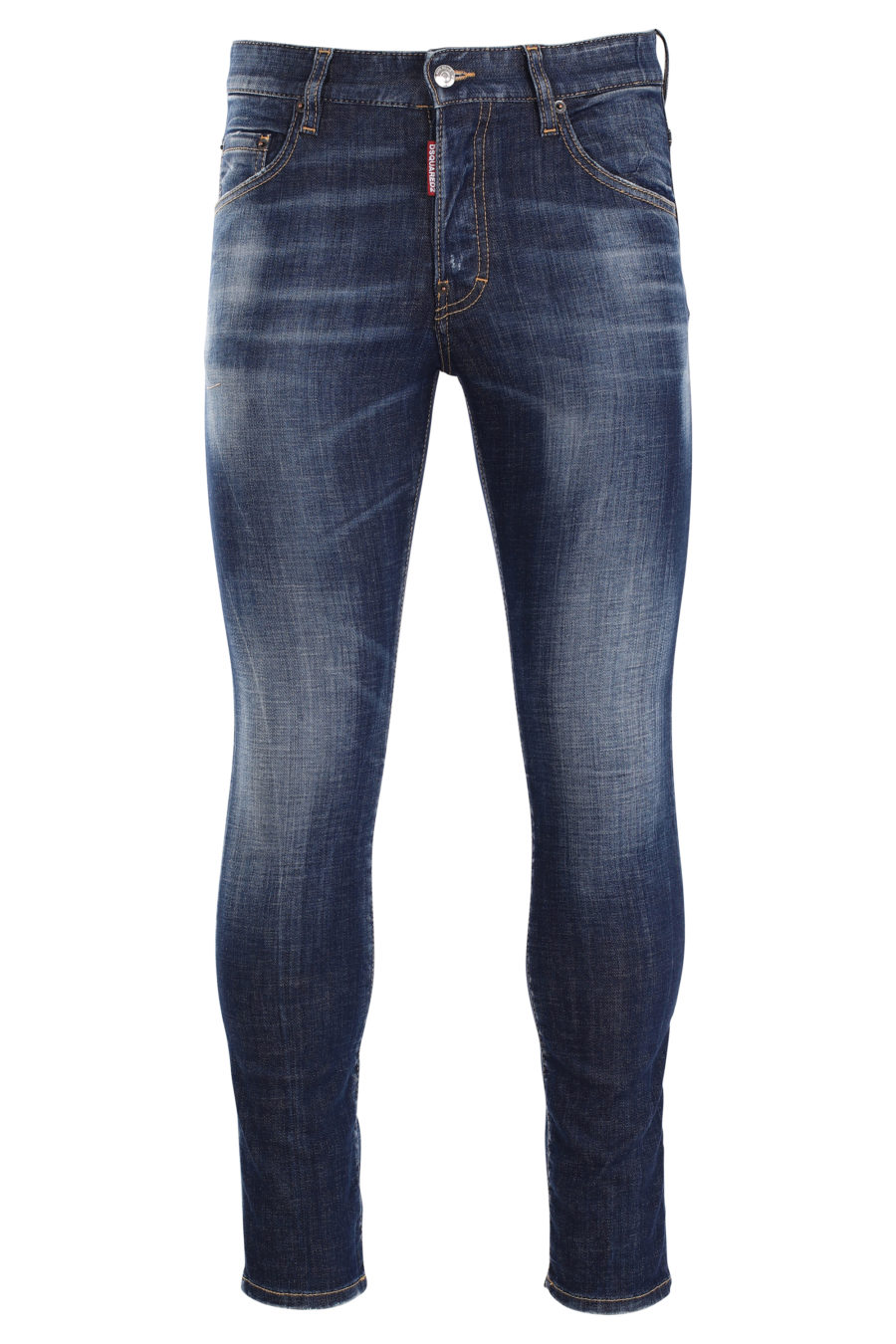 Blaue "Skater"-Jeans mit ausgefranstem Effekt - IMG 0003