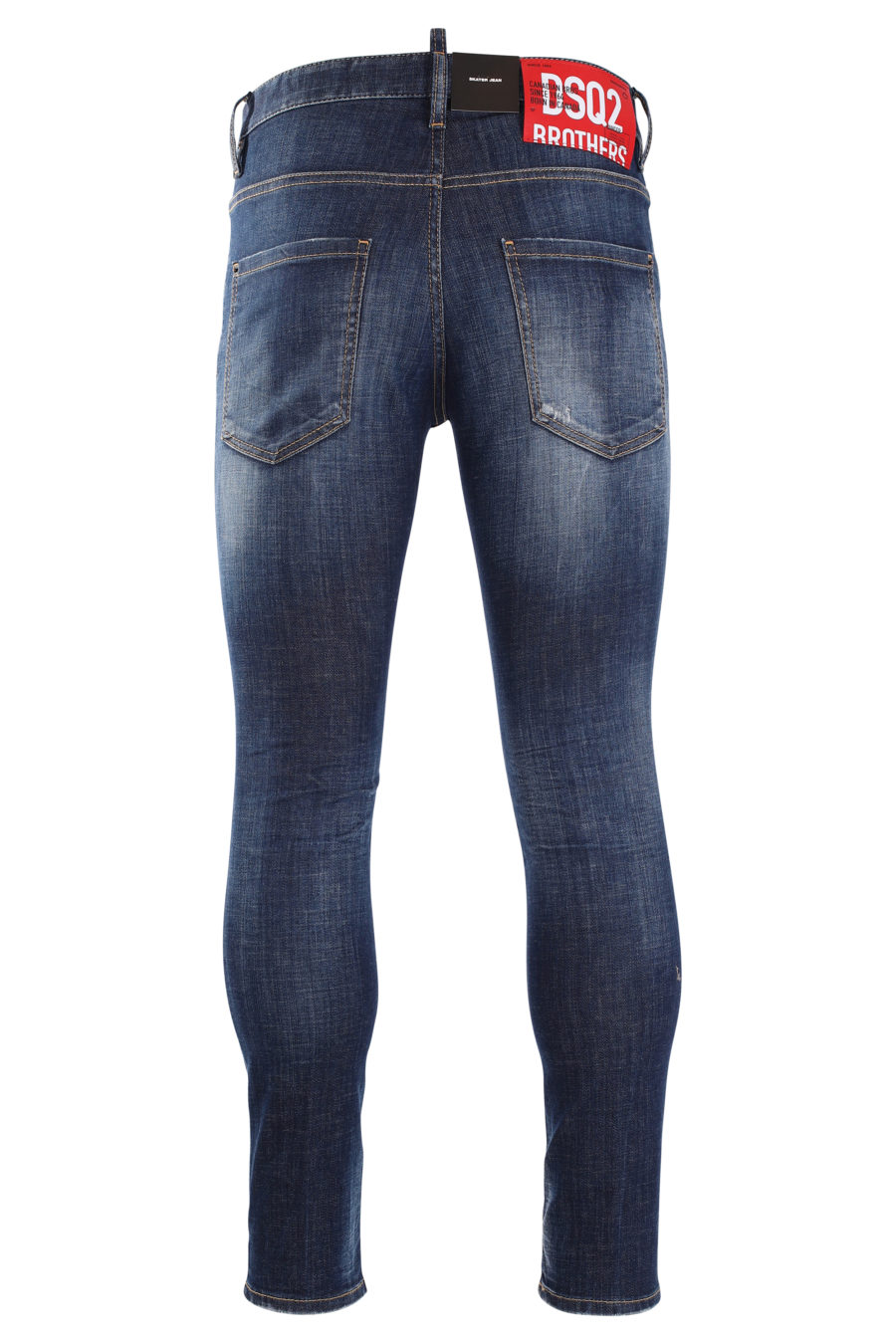 Blaue "Skater"-Jeans mit ausgefranstem Effekt - IMG 0004