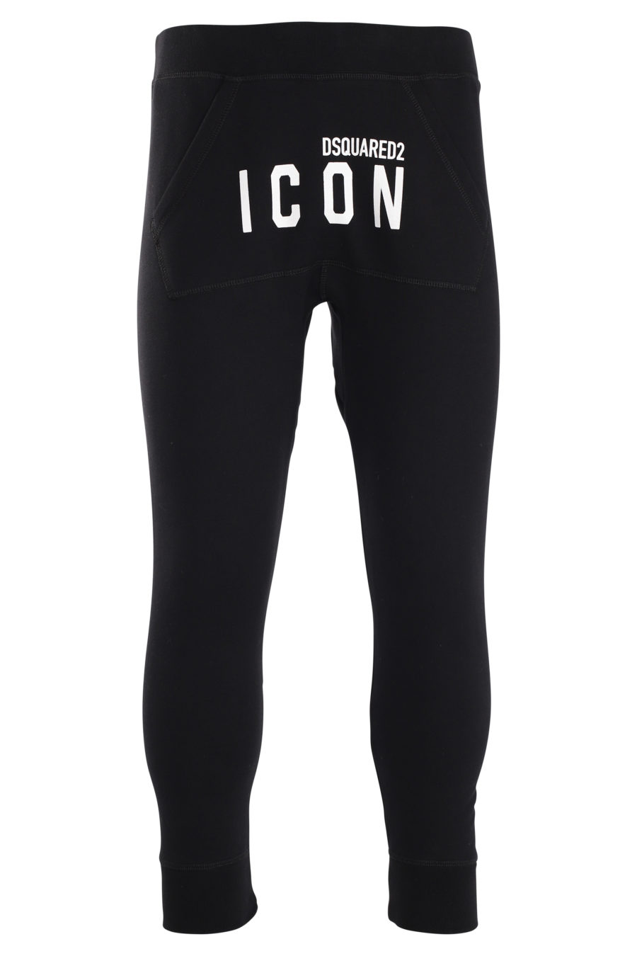 Pantalón de chándal negro con logo "icon" frontal - IMG 0015
