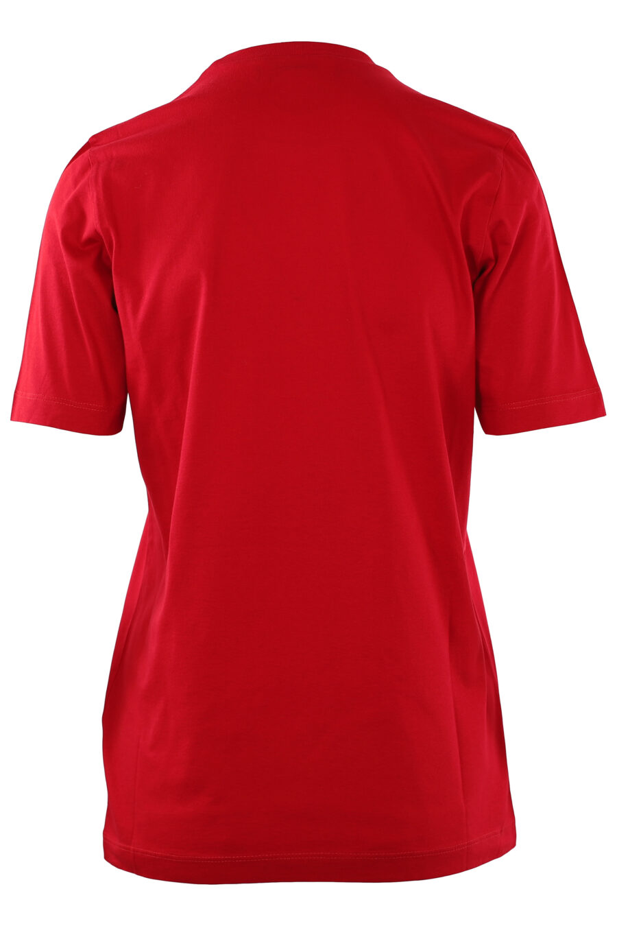 T-shirt rouge foncé avec logo "icon" blanc - IMG 0251