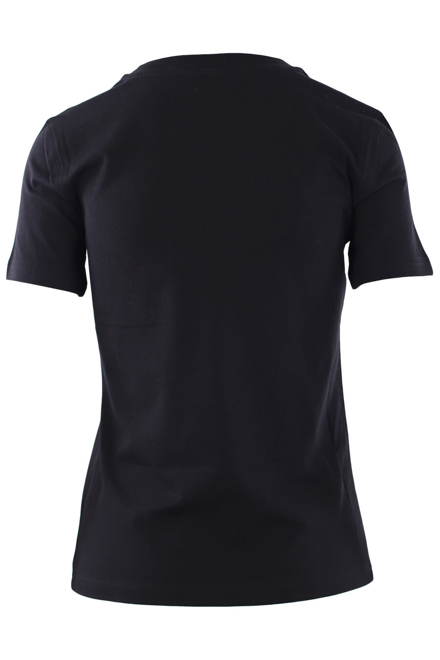 Schwarzes T-Shirt mit Bärenschild-Logo - IMG 0260