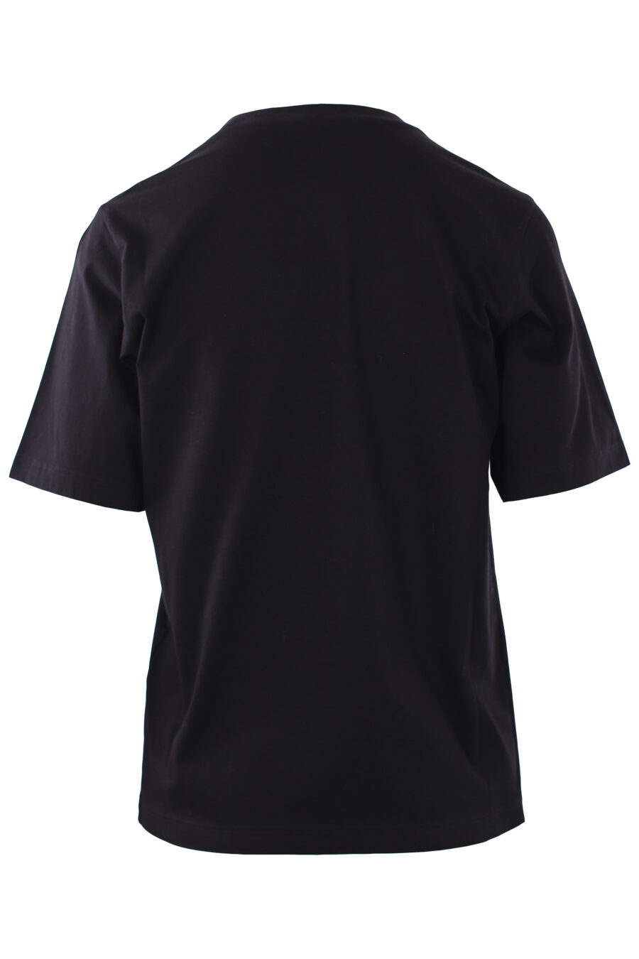 Camiseta negra con logo "icon splash" multicolor - IMG 0271