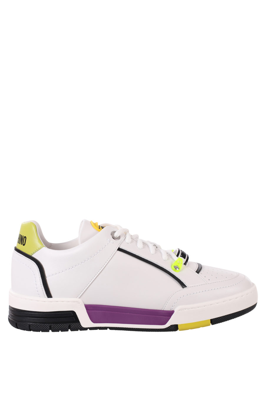 Zapatillas blancas con detalles lila y amarillo - IMG 0375