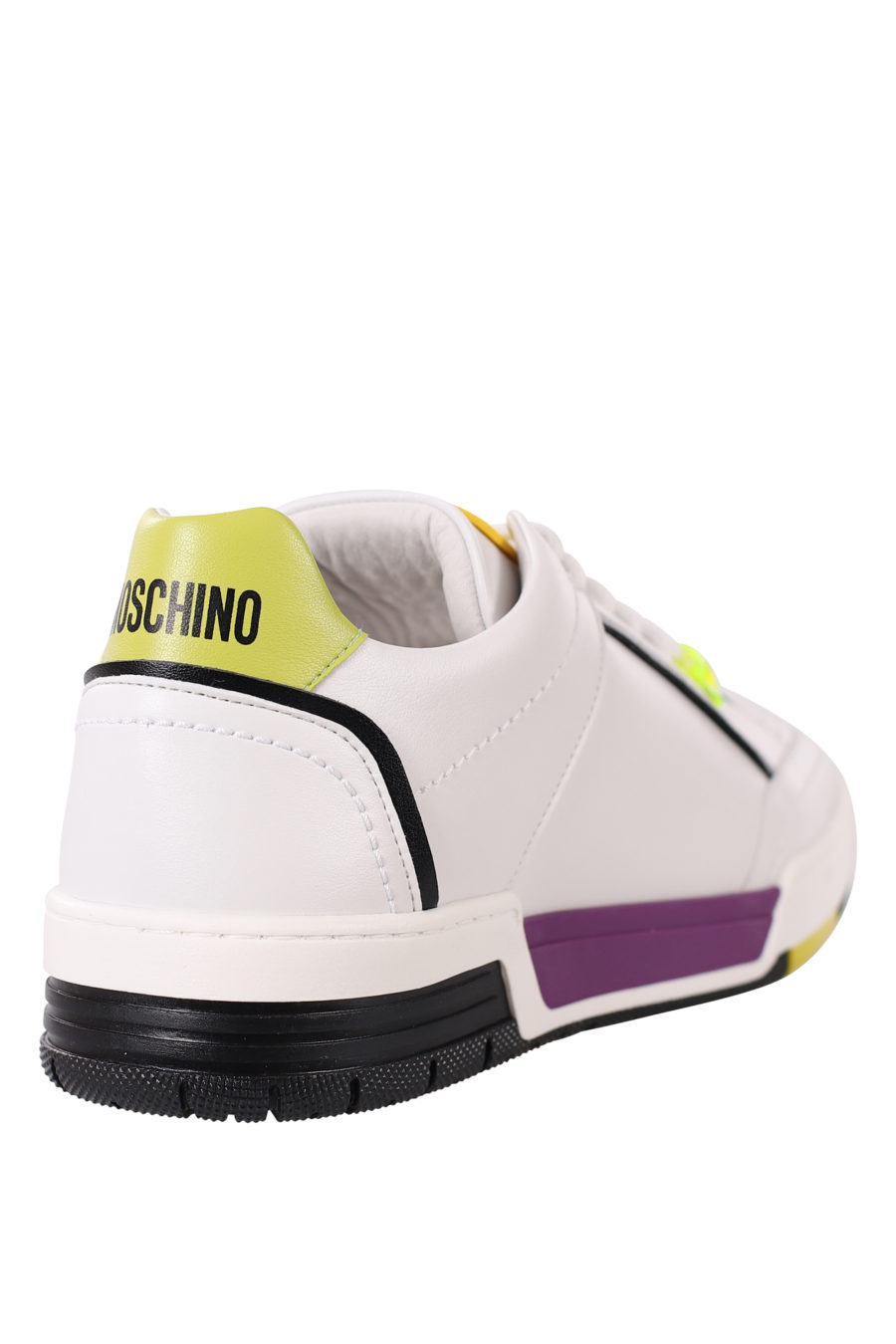 Zapatillas blancas con detalles lila y amarillo - IMG 0377