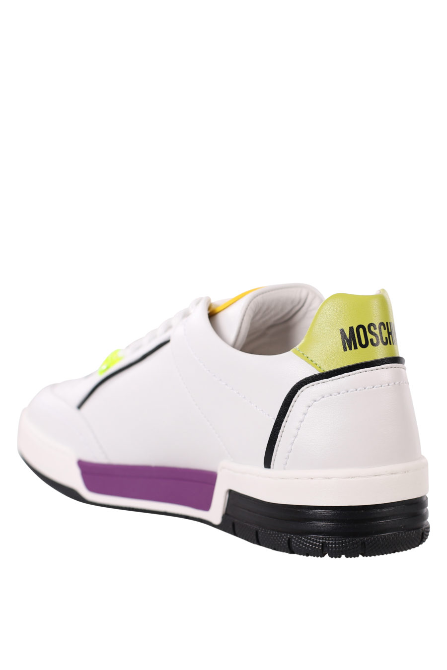 Zapatillas blancas con detalles lila y amarillo - IMG 0378