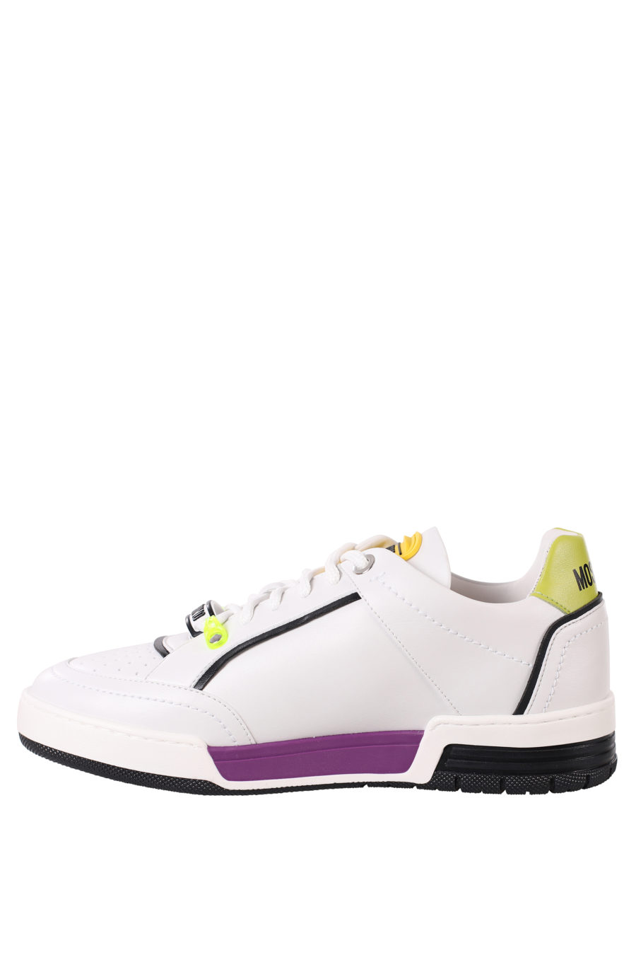 Zapatillas blancas con detalles lila y amarillo - IMG 0379