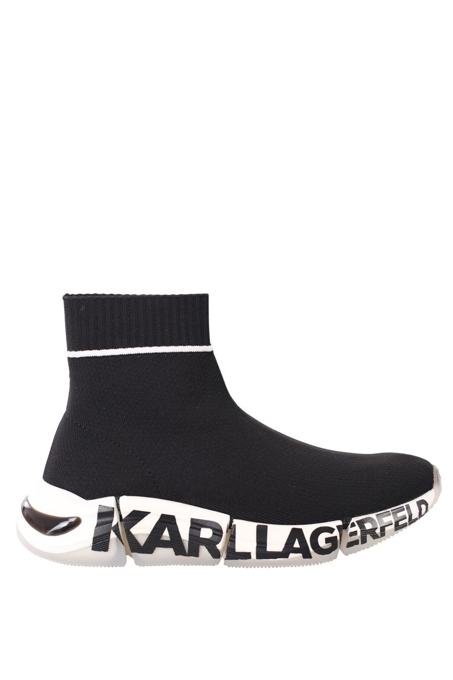 Black maxilogo ankle boots on sock sole - IMG 0408