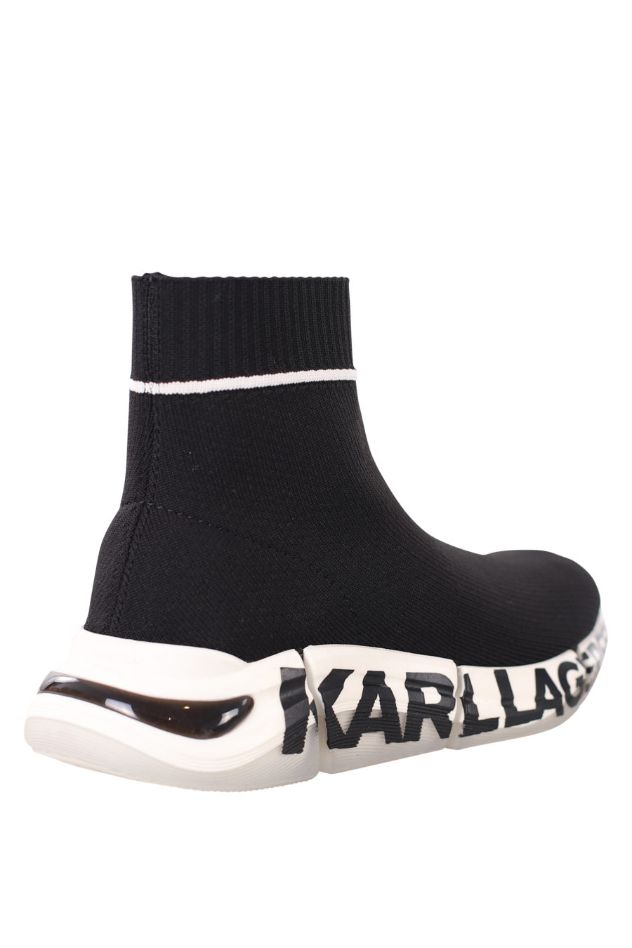 Black maxilogo ankle boots on sock sole - IMG 0409