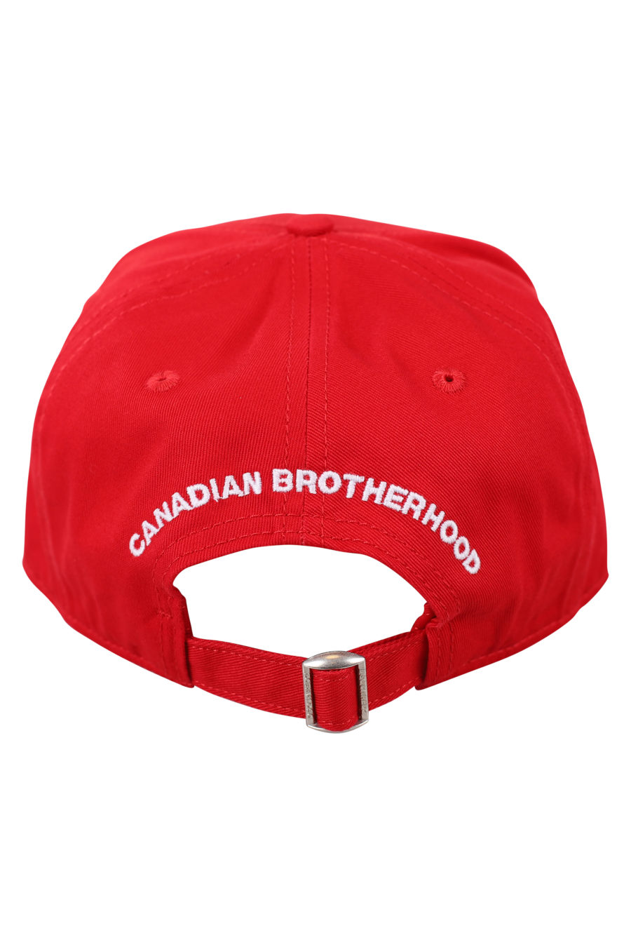 Gorra roja ajustable con logo blanco pequeño - IMG 0470