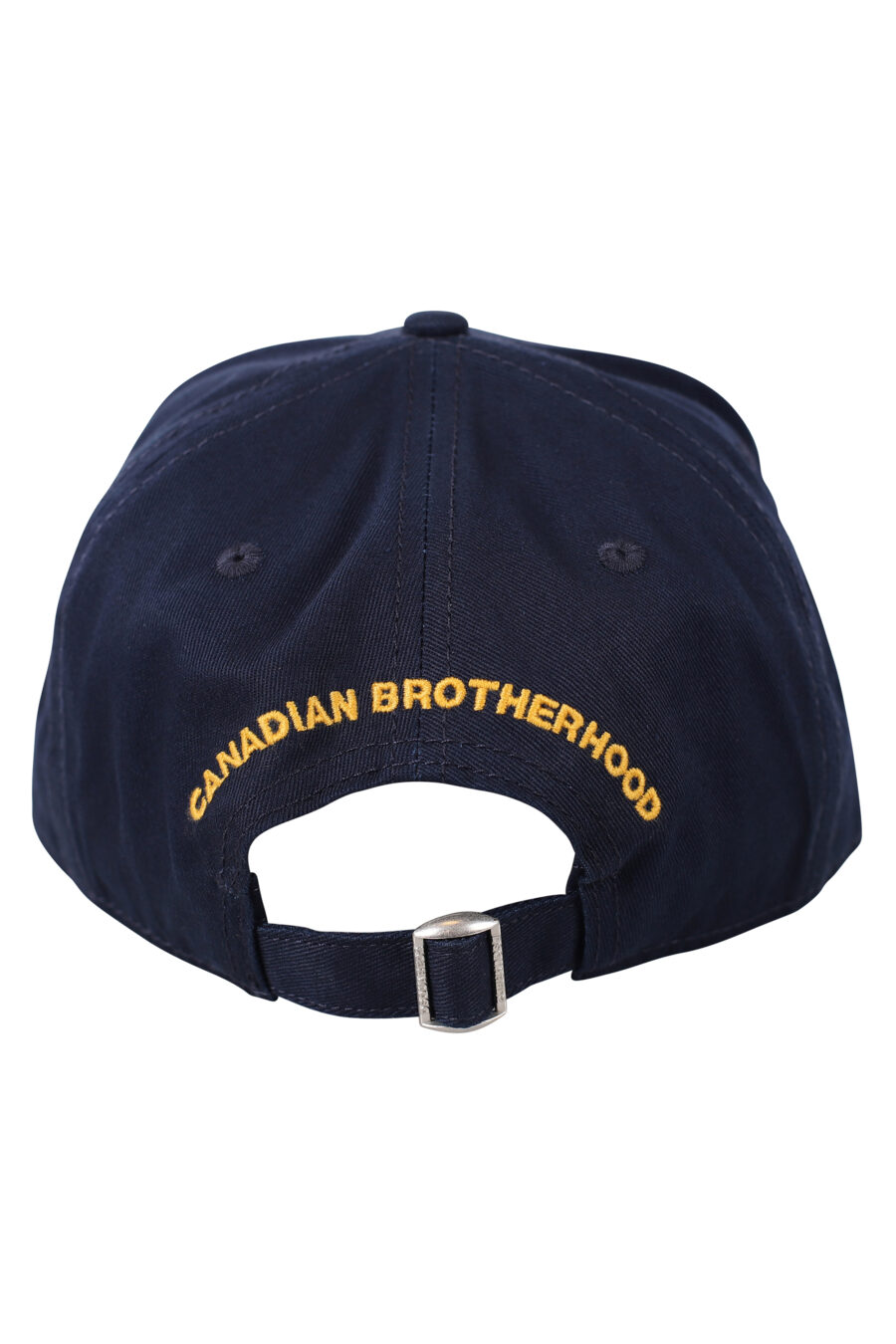 Gorra azul ajustable con logo amarillo pequeño - IMG 0475