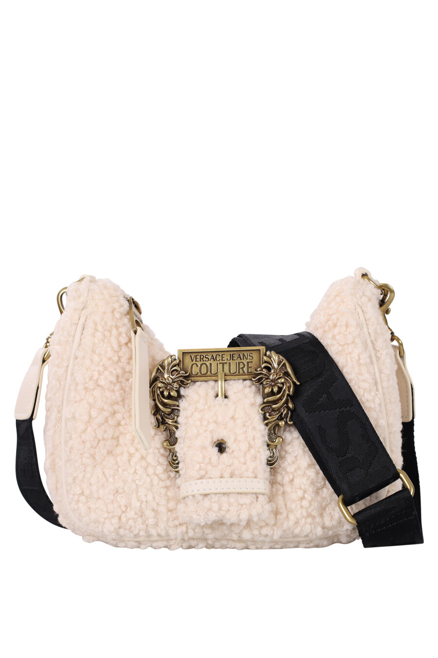 White sheepskin shoulder bag - IMG 0517