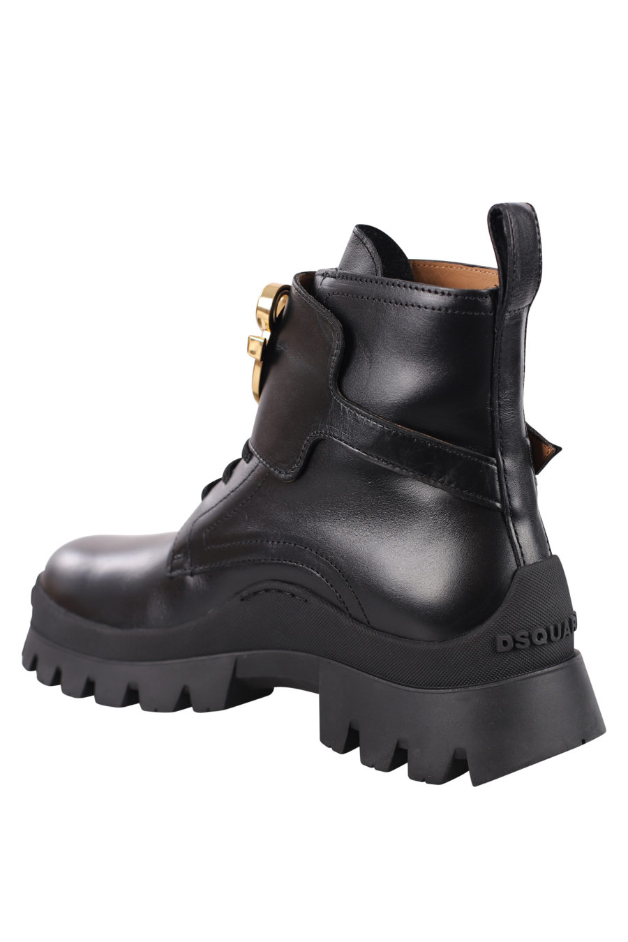Black ankle boots with logo D2 - IMG 0699