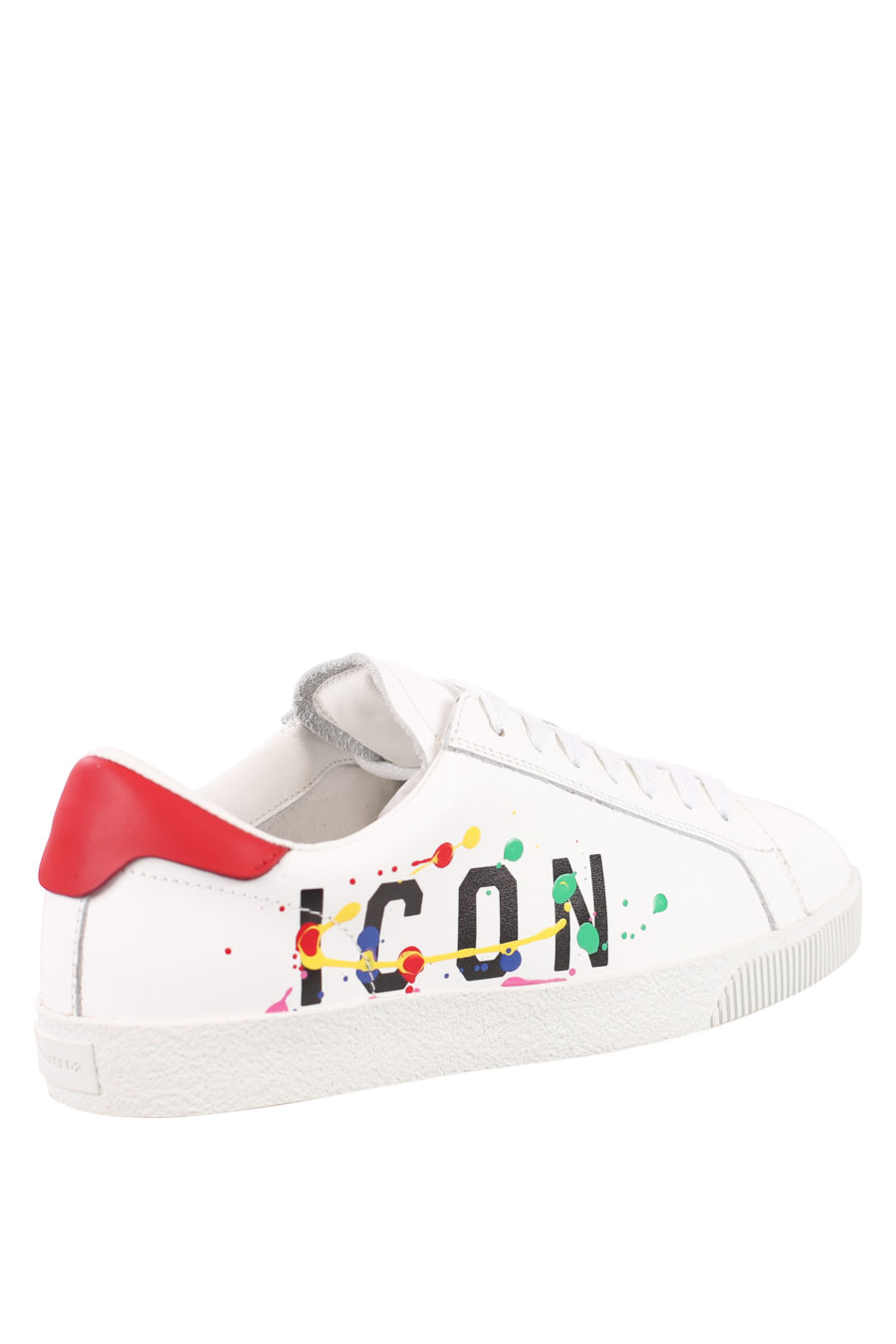 White trainers with "icon splash" logo - IMG 0708