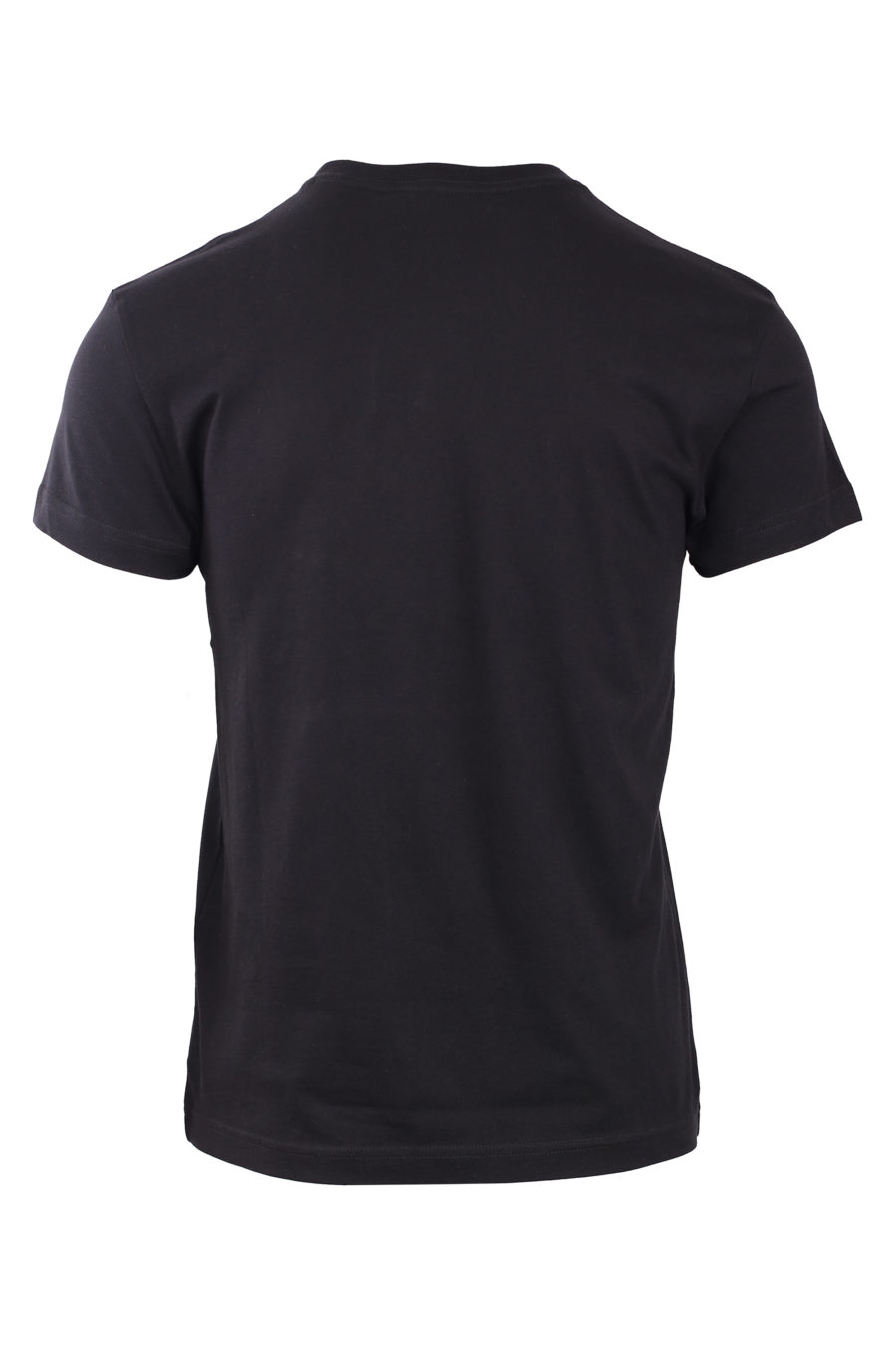 Black t-shirt with round iridescent logo - IMG 0776