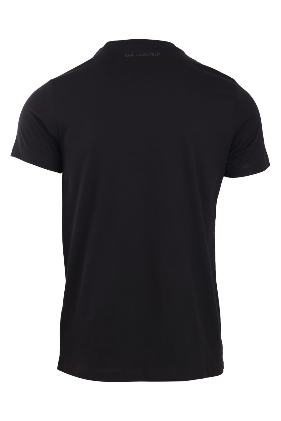 Camiseta negra con maxi logo multicolor - IMG 0798