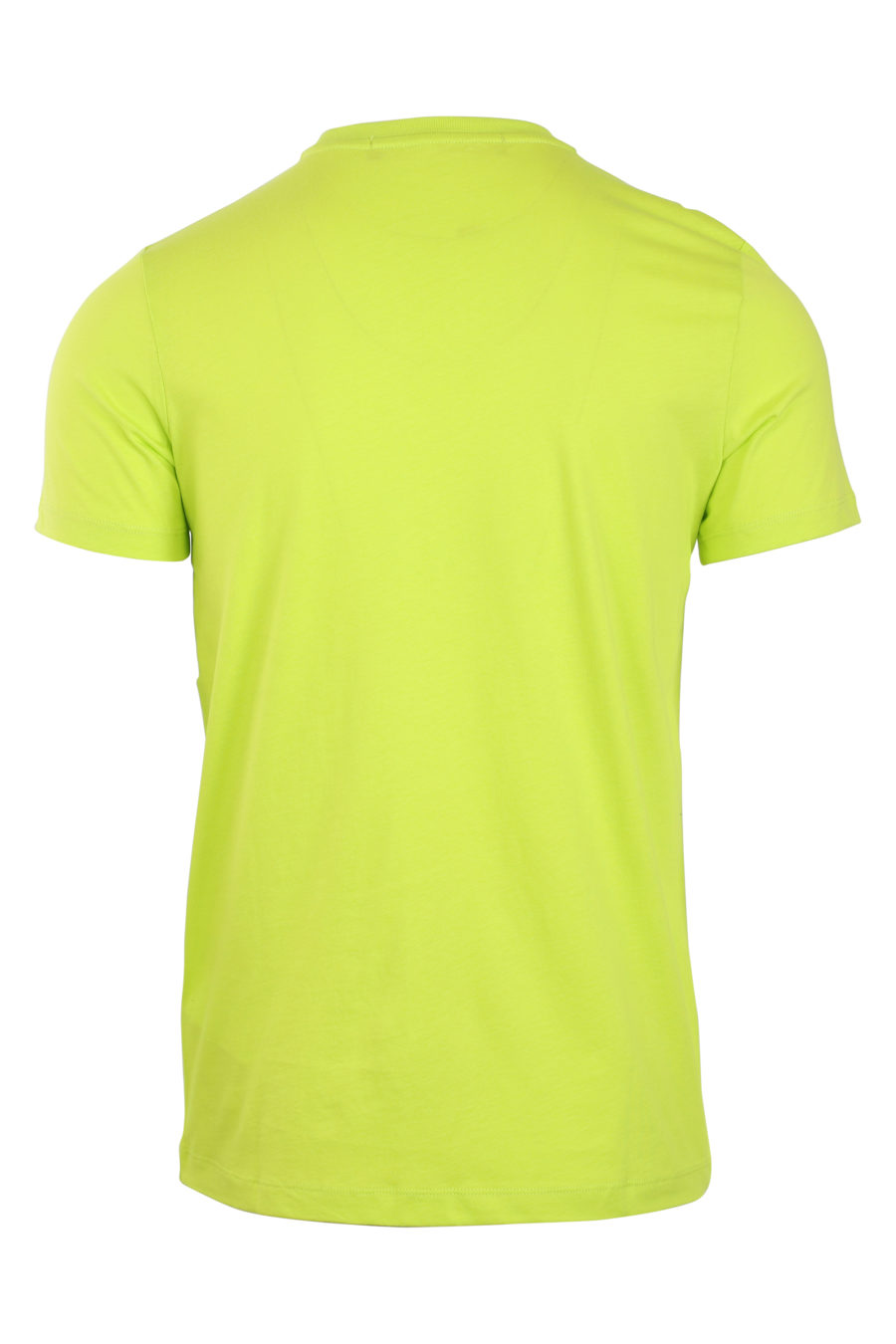 Camiseta verde lima con logo retro negro - IMG 0847