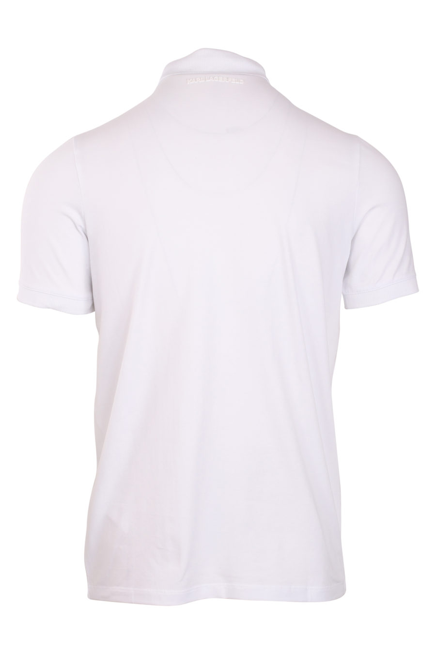 Weißes Poloshirt mit einfarbigem Logo - IMG 0854