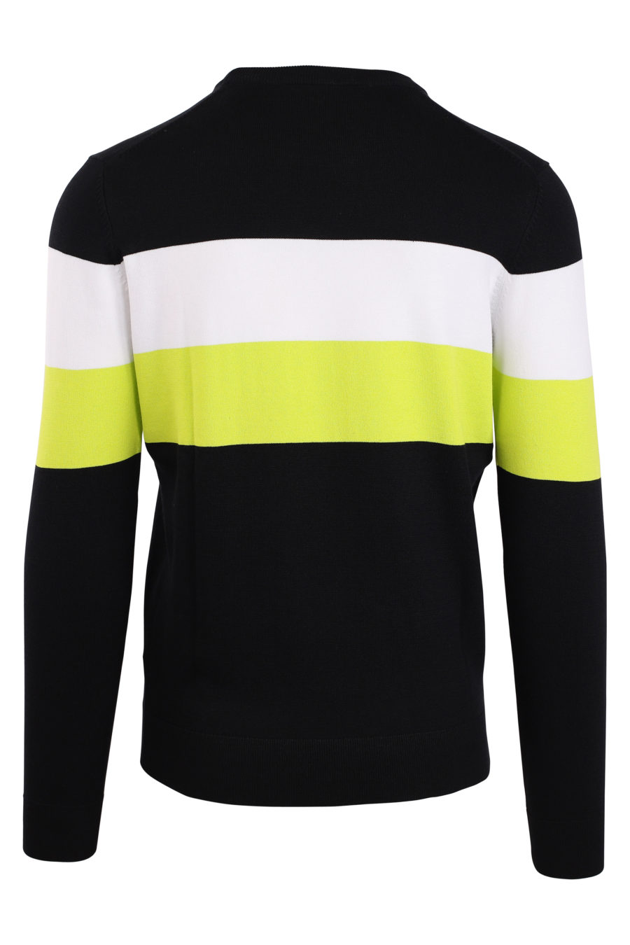 Black sweatshirt with white and yellow stripe - IMG 0923