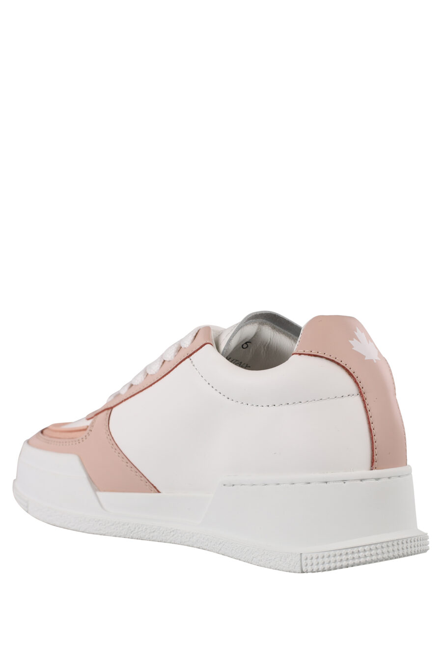 Zapatillas blancas de plataforma con detalle rosa - IMG 1176