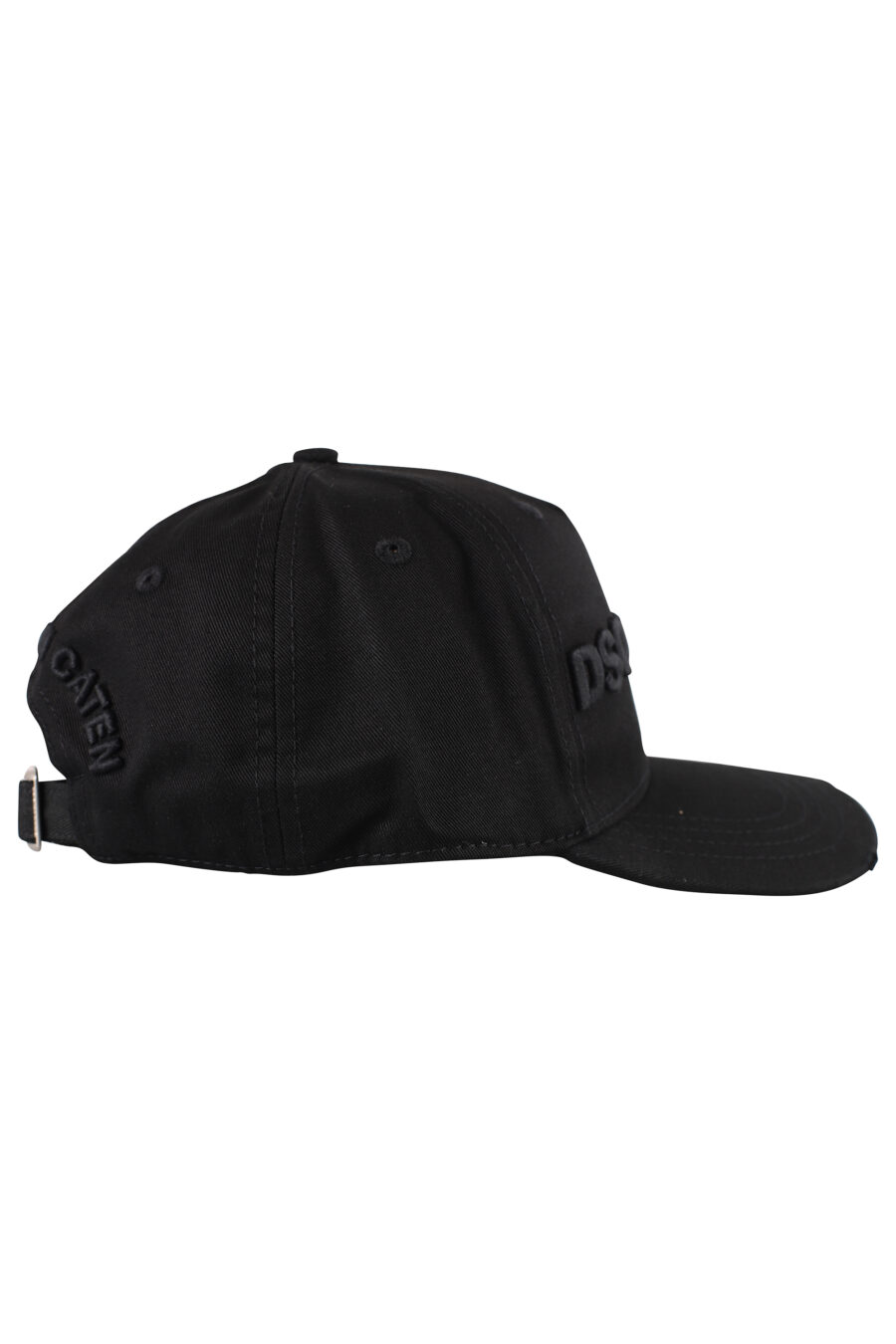 Gorra negra con logo bordado negro - IMG 1245