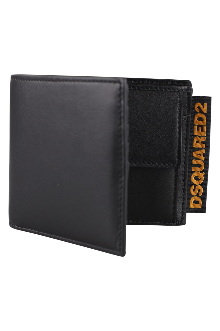 Black wallet with yellow label and logo - IMG 1270