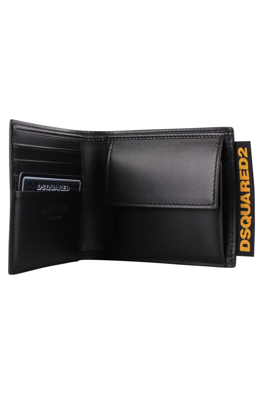 Black wallet with yellow label and logo - IMG 1271