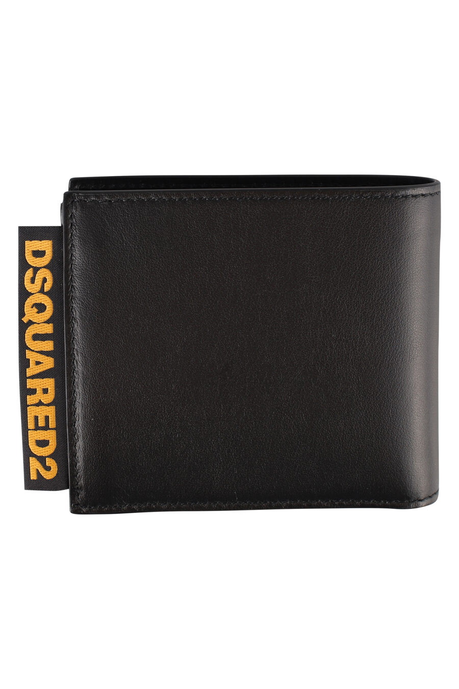 Black wallet with yellow label and logo - IMG 1274