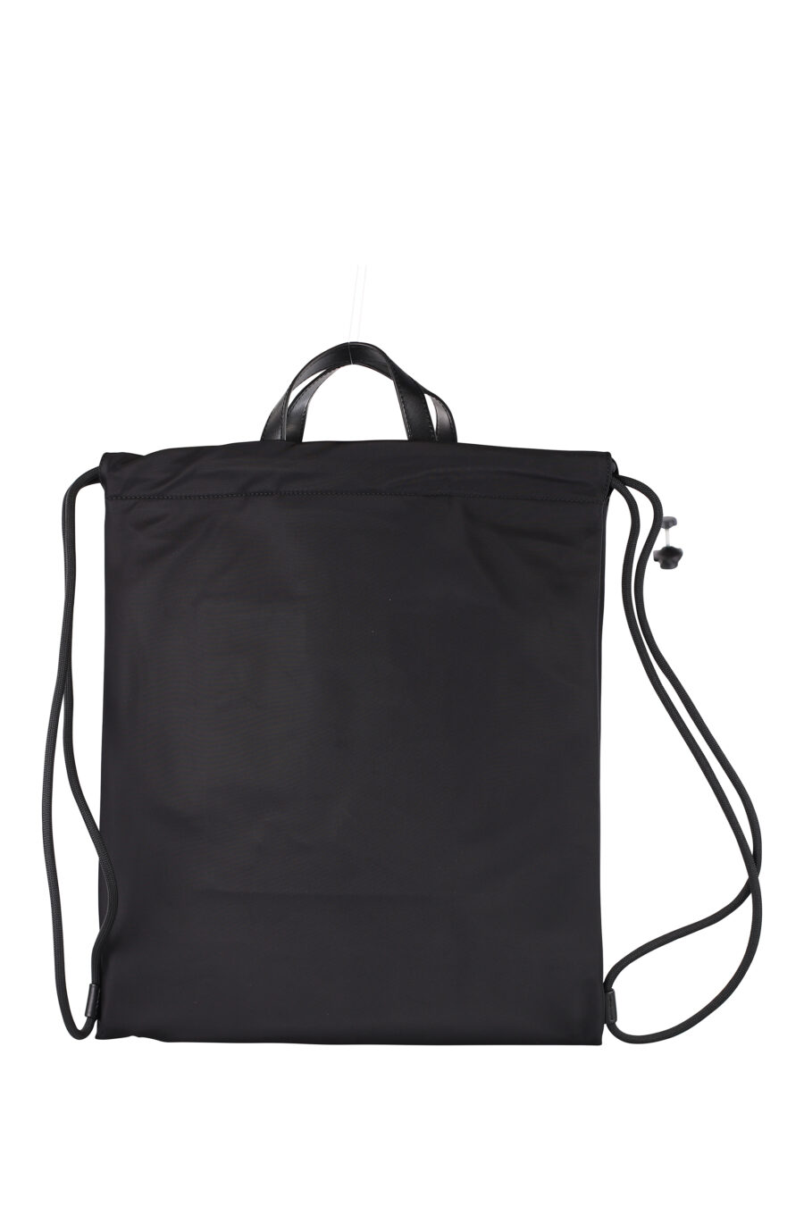 Black drawstring backpack with "icon" logo - IMG 1335