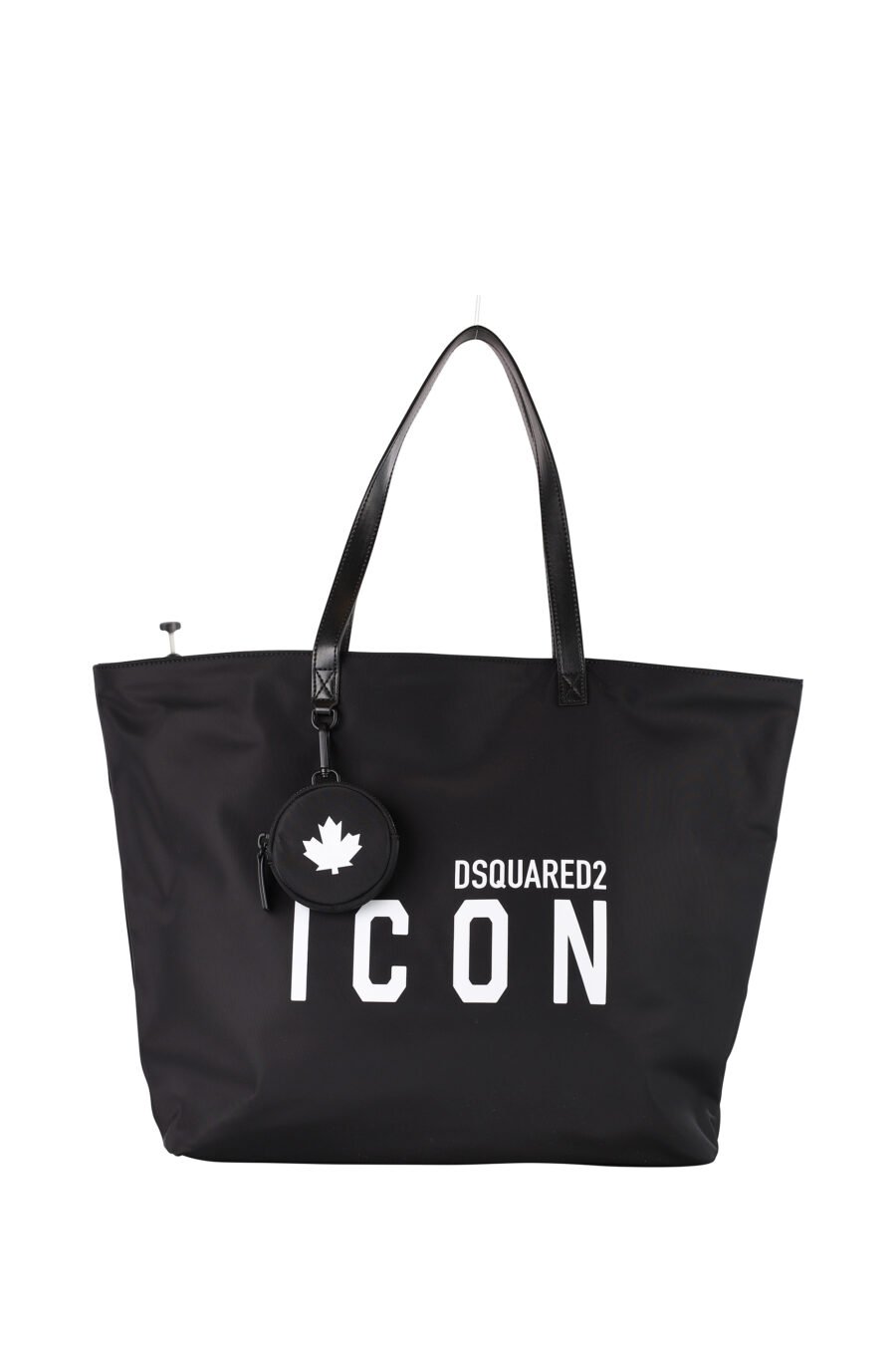 Black shopper bag with "Icon" logo - IMG 1339