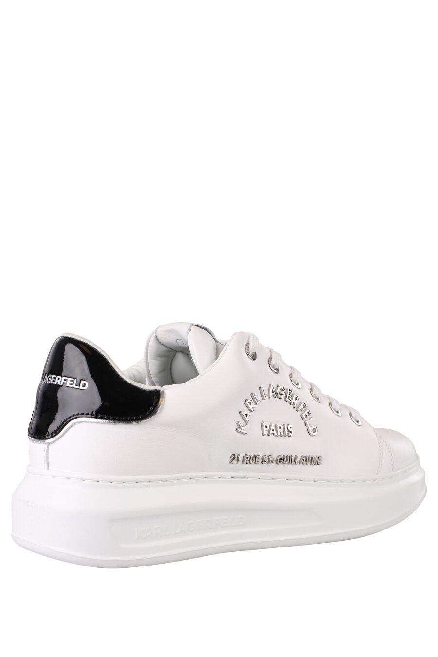 White trainers with silver metal logo - IMG 1347